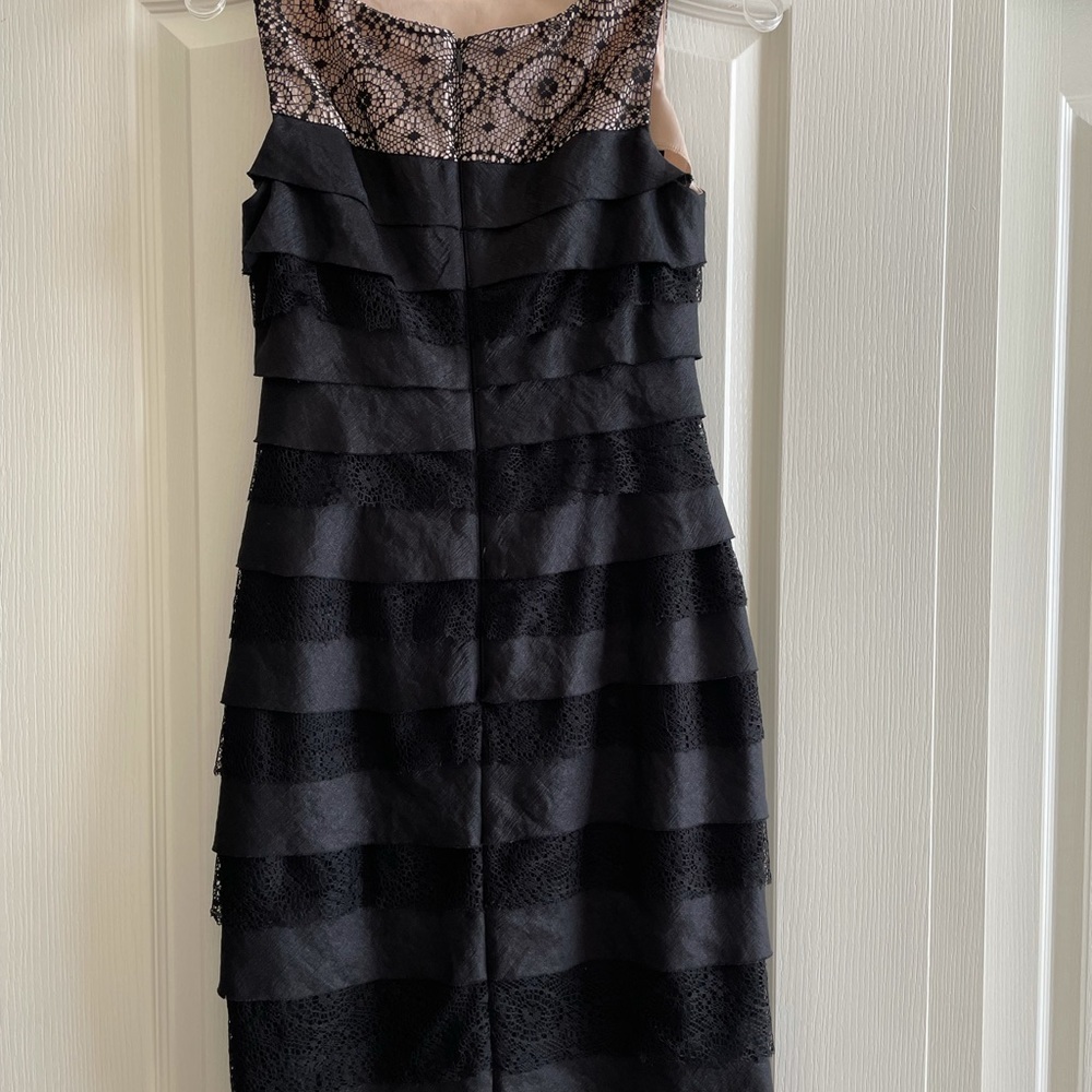Black cocktail/wedding or evening dress.